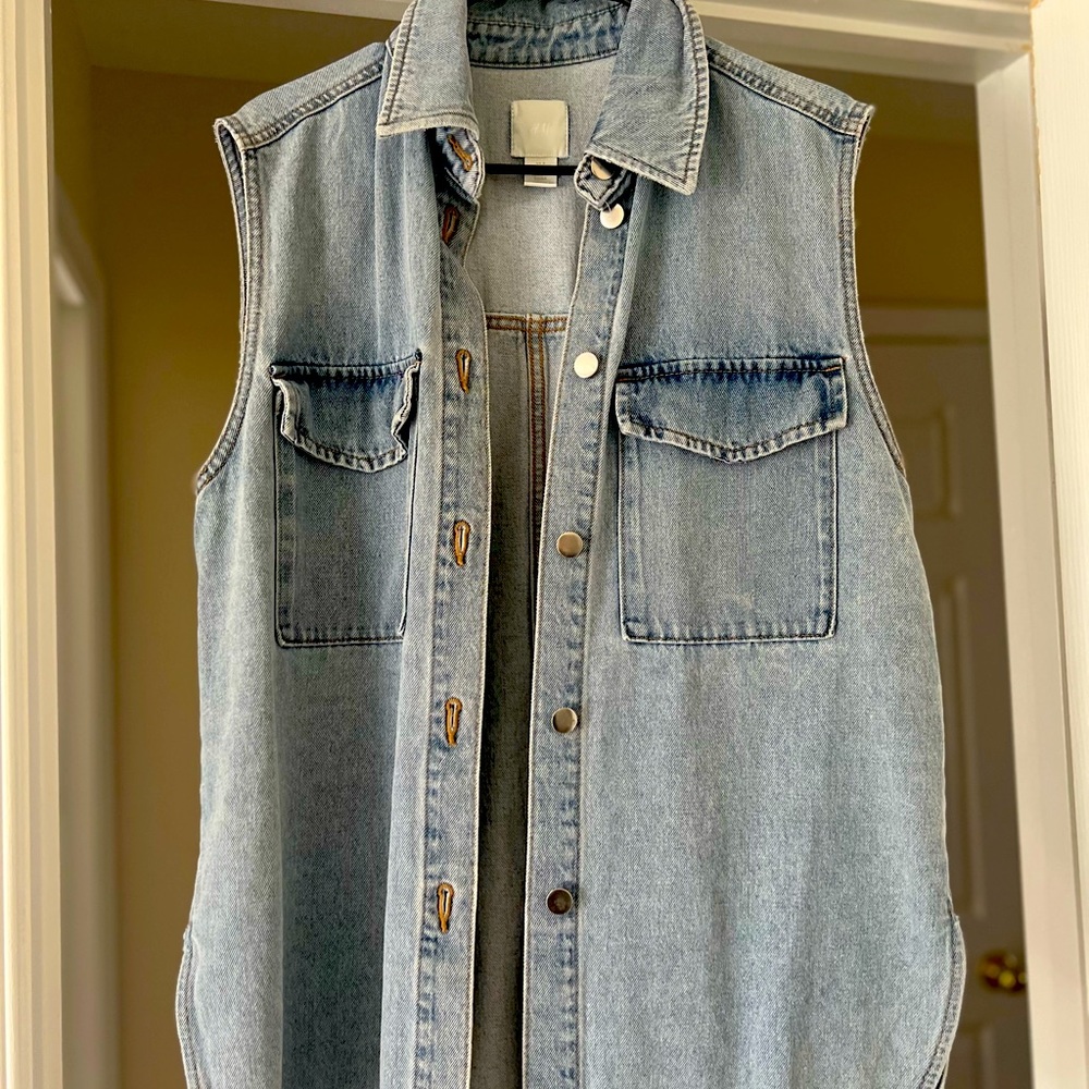 BRAND NEW H&M denim vest, never worn